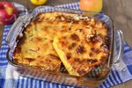 Яблочный пирог со сметанной заливкой, очень вкусный