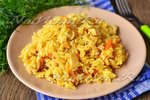 Плов с курицей на сковороде