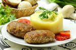 Зразы из мясного фарша с грибами и луком