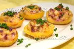 Картофельные лодочки с селедкой