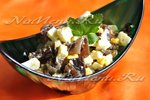 Салат с морскими грибами и брынзой