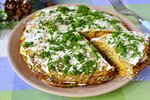 Торт из печени говяжьей с морковью и луком