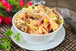 Салат с копченой курицей и морковкой по-корейски