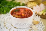 Борщ на мясном бульоне в мультиварке