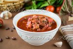 Борщ с килькой в томате и фасолью