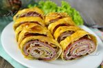 Рулет из лаваша с сыром и зеленью
