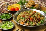 Гречка с овощами и карри