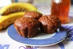 Постные банановые кексы к корицей и маком
