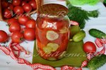 Салат из помидоров и огурцов