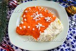 Праздничный салат Варежка