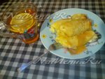 Блины с творогом и изюмом