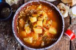 Постный рассольник с рисом