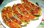 Фаршированные цуккини с овощами