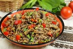 Гречка в духовке с грибами