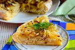 Пирог с картошкой и луком в духовке