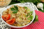 Пюре из фасоли с чесноком и луком (постный рецепт)