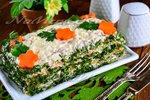 Закусочный торт из вафельных коржей