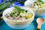 Окрошка с лимонной кислотой