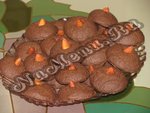 Шоколадное печенье с миндалём