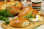 Пирожки с рисом и яйцом