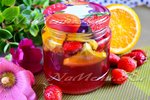 Компот из клубники и апельсина на зиму