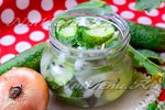 Салат из огурцов с луком на зиму