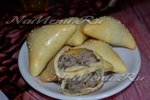 Самса из дрожжевого теста с фаршем