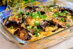 Запеканка из кабачков и баклажанов в духовке