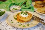 Оладьи из кабачков с чесноком