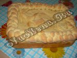 Постный пирог с картофелем