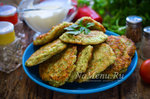 Оладьи из кабачков с укропом и чесноком