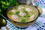 Суп с рыбными фрикадельками