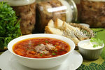 Борщ с тушенкой