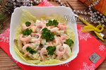 Салат из кальмаров и креветок