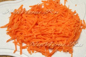 натереть морковь на крупной терке