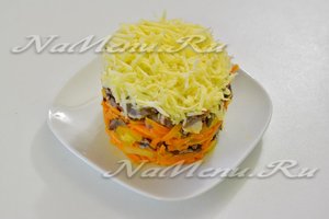 салат с сердцем готов